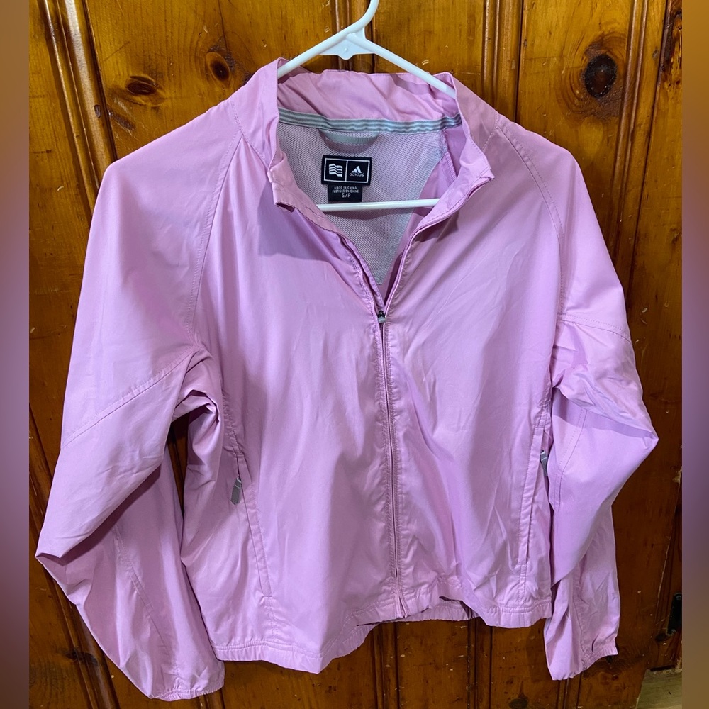 Adidas ClimaProof Wind Zip Up Pink Women’s S/P